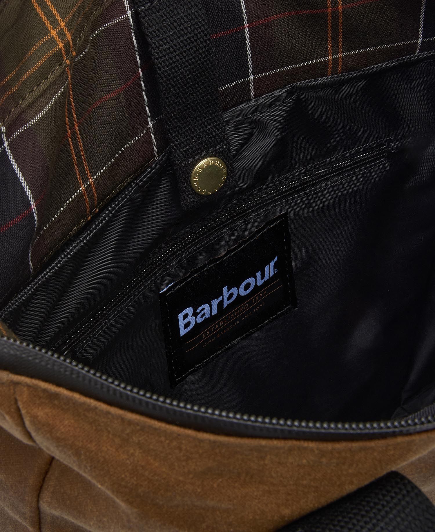 Barbour Field Wax Backpack Tan / Black