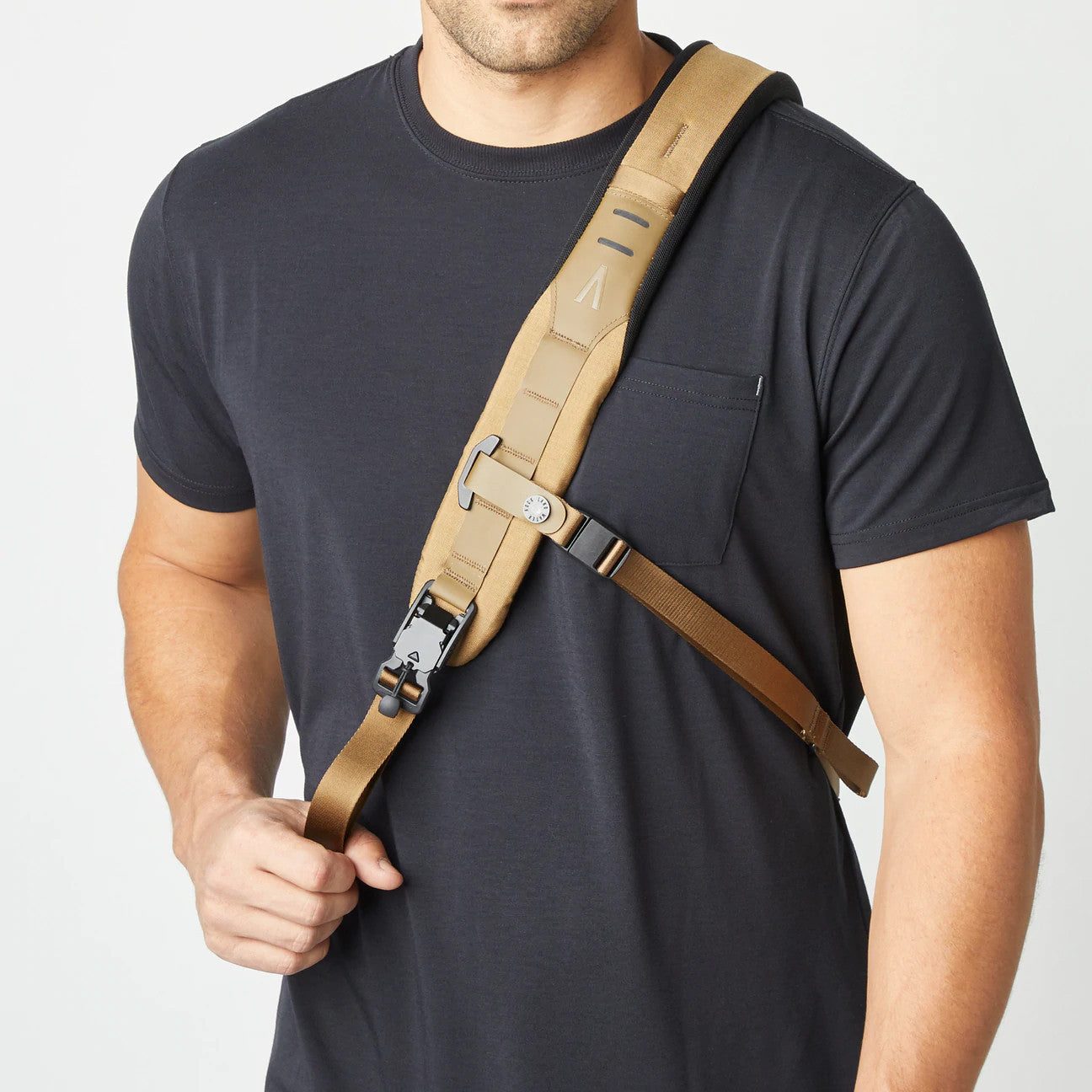 Boundary Supply Errant Sling Hymassa Tan shoulder strap