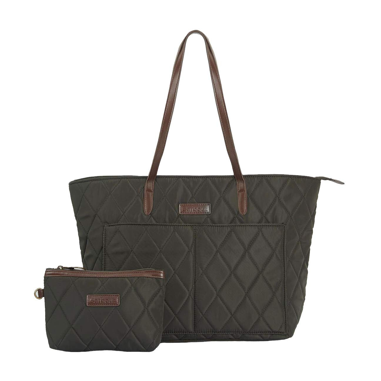 Quilted Tote Bag Olive