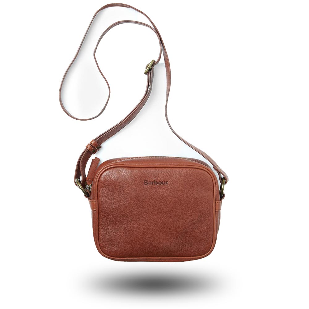 bag Barbour Clyde Leather Bag Brown