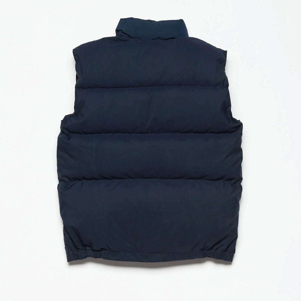 Men's Sleeveless Down Jacket Crescent Down Works Italian Vest Navy