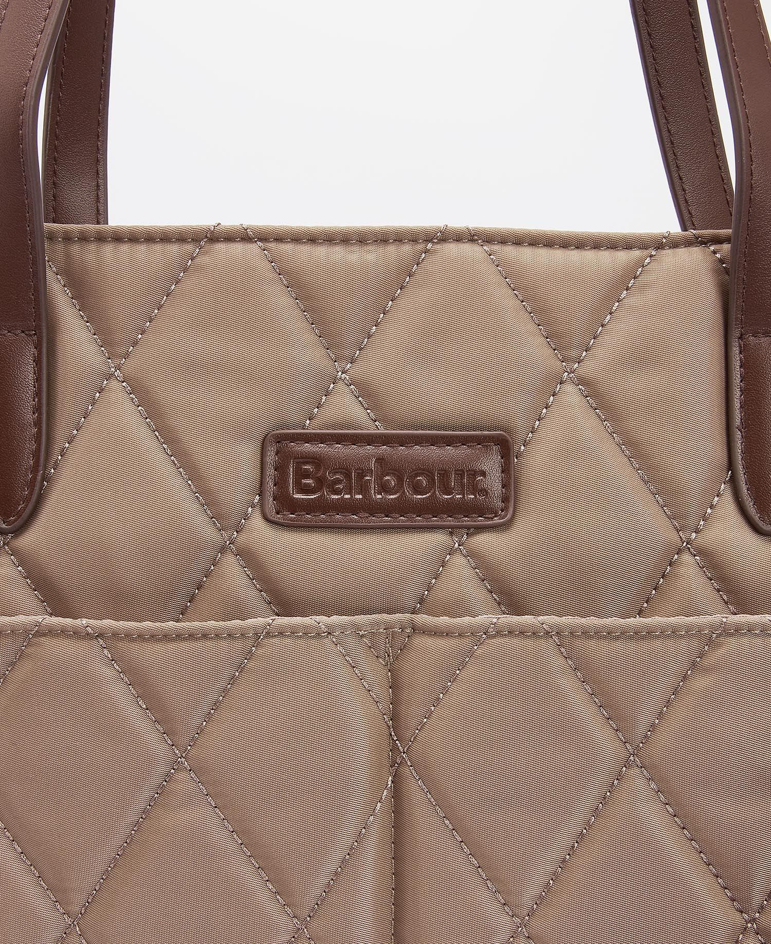 Barbour Quilted Tote Bag Sand Dune