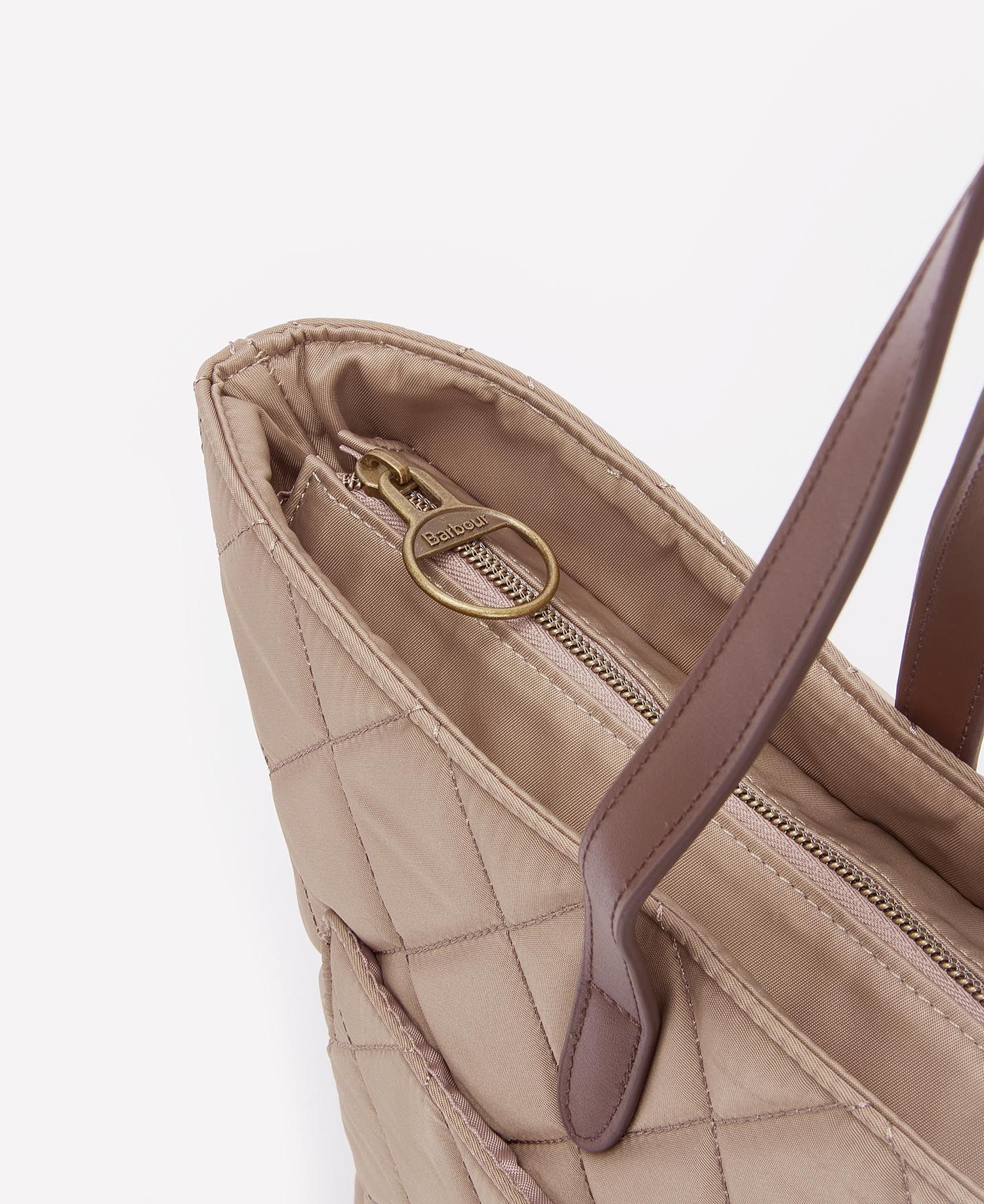 Barbour Quilted Tote Bag Sand Dune