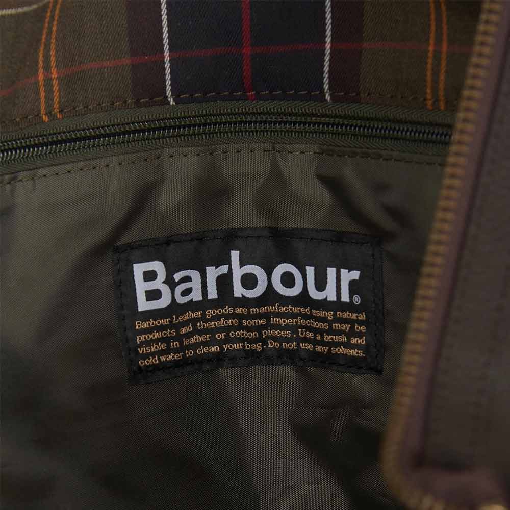 Barbour bag Leather Medium Travel Explorer Chocolate