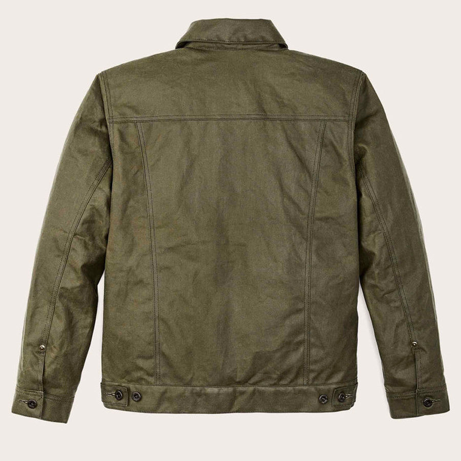FilsonTin Cloth Short Lined Cruiser Jacket  Military Green
