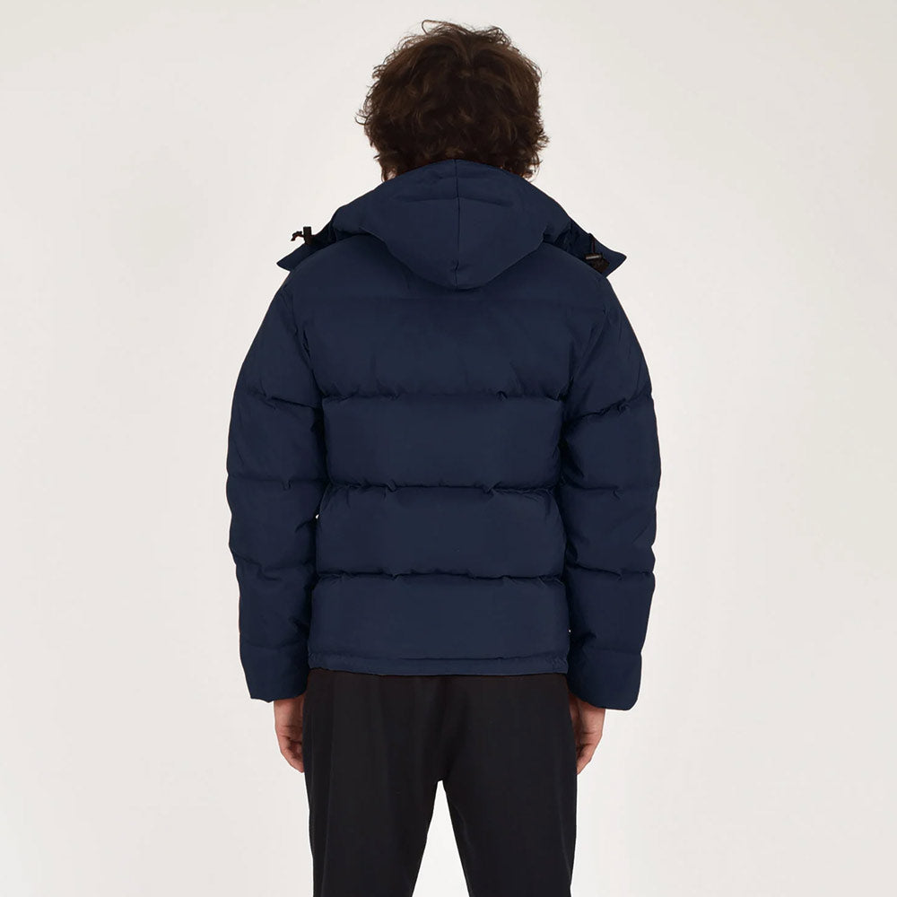 Crescent down jacket Down Works Down Sweater  Navy  with hood