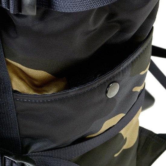 Backpack Porter Yoshida co Counter Shade Woodland Khaki side pocket
