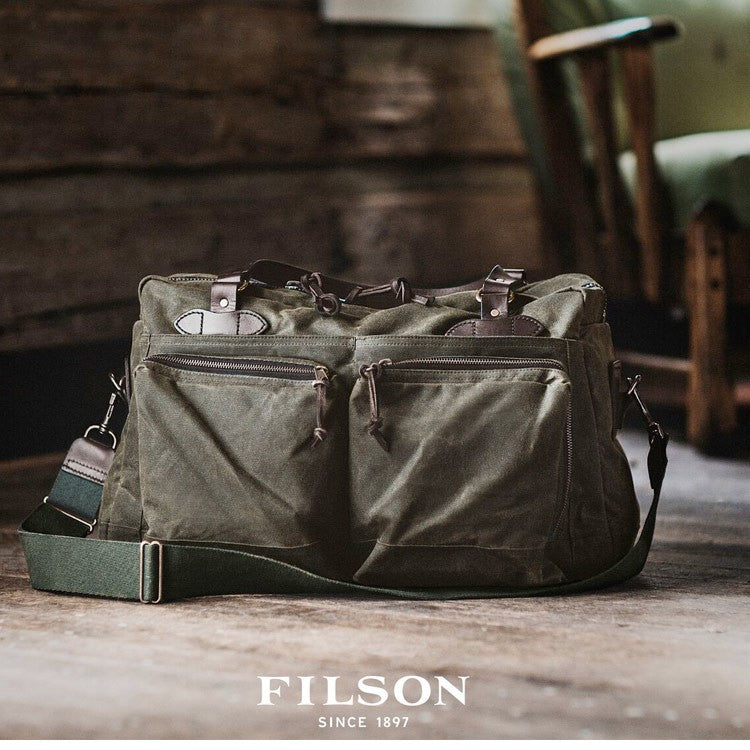 Filson 48-Hour Tin Cloth  Duffle  Otter  Green  lifestyle 2