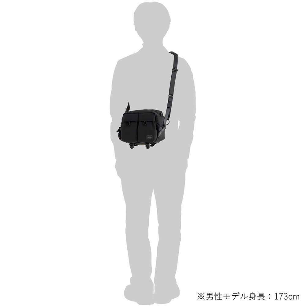 Senses Vertical Shoulder Bag Black