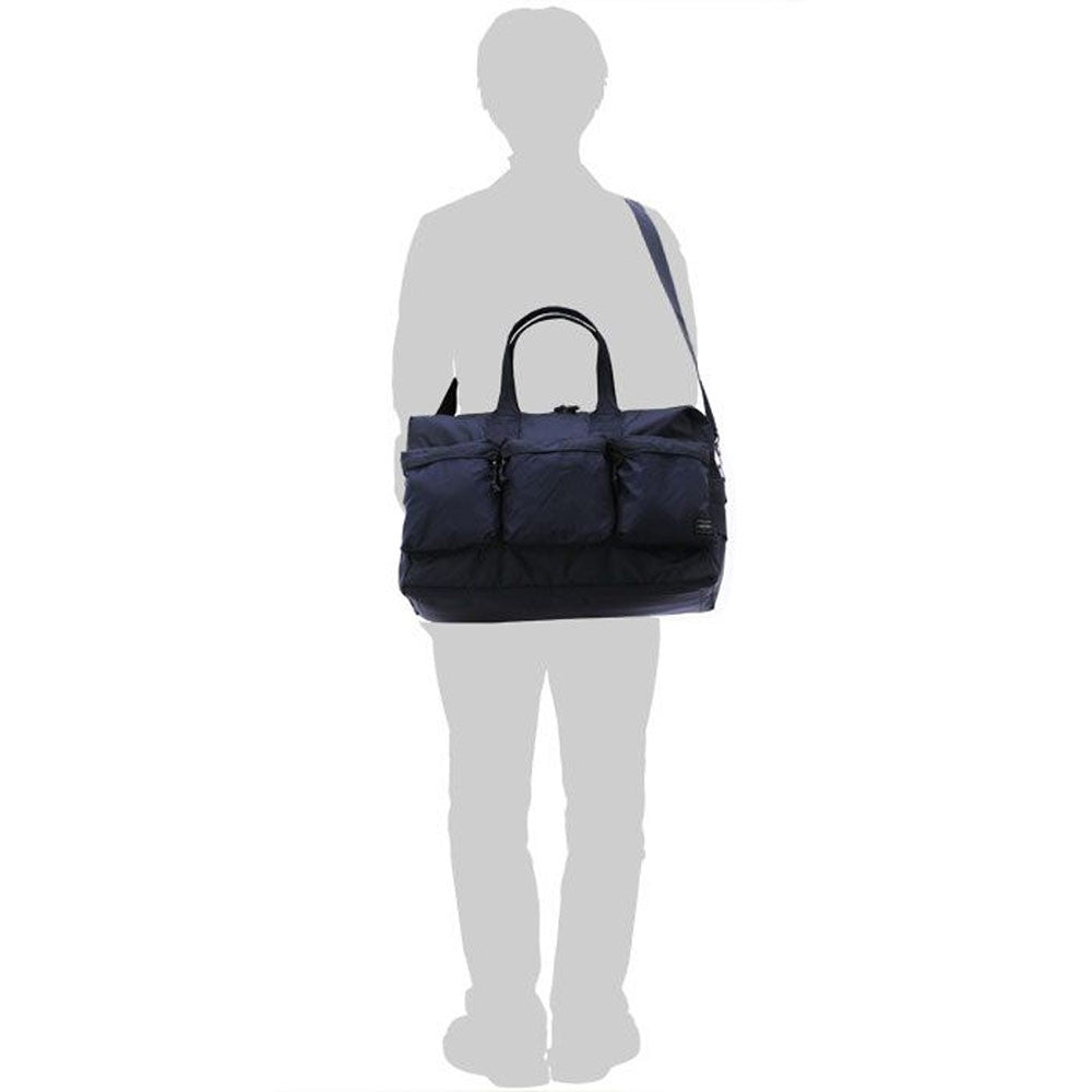 Porter Yoshida & Co Force 2 Way Duffle  Bag Navy