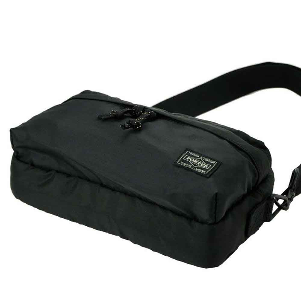 Porter Yoshida Force 2 Way Waist Bag Black