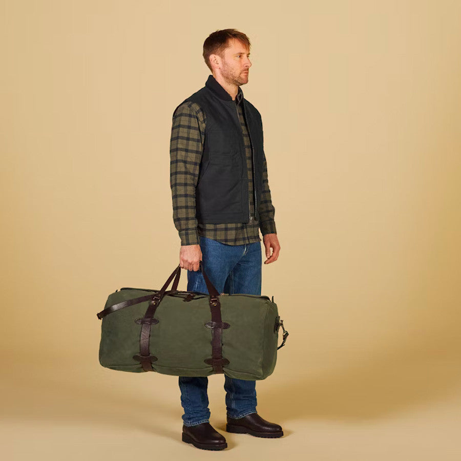 Filson Duffle Bag Large Otter  Green  carry by hand