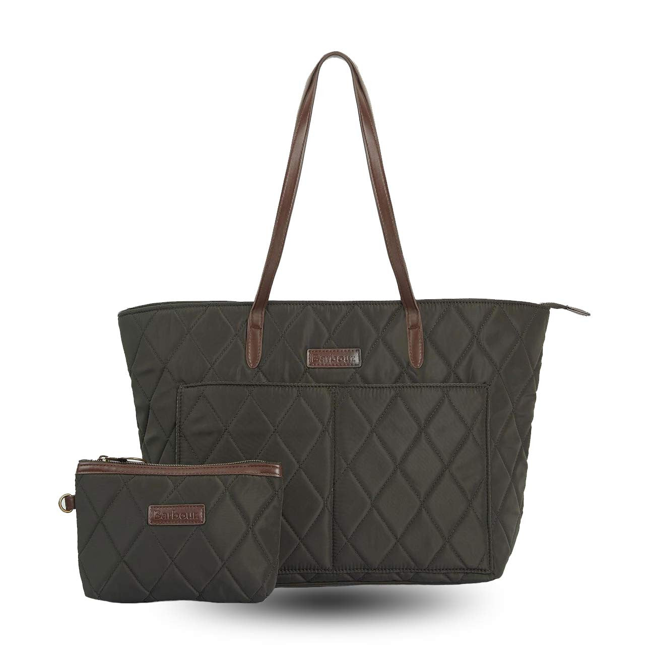 Quilted Tote Bag Olive