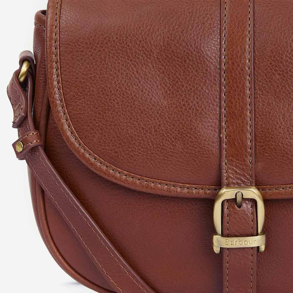 Laire Medium Leather Saddle Brown