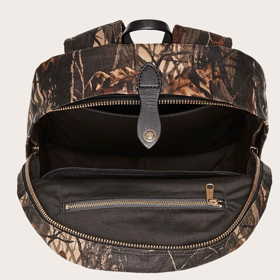 bag backpack Filson Journeyman Backpack Realtree Hardoods Camo leather details