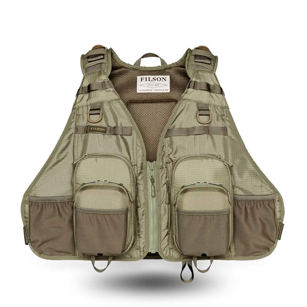 Filson Fishing Guía Vest Vintage Olive