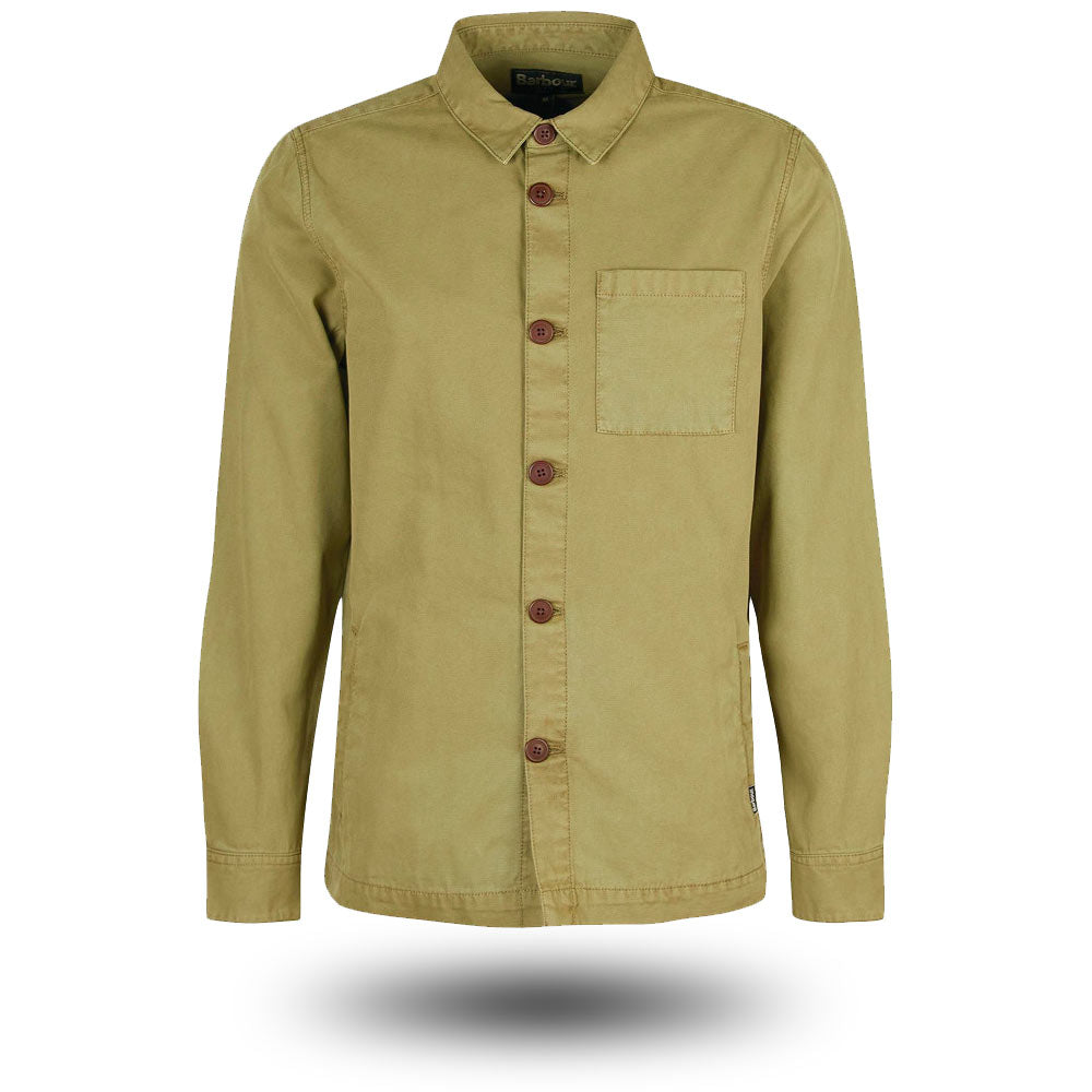 Chaqueta Barbour Washed Overshirt Bleached Olive