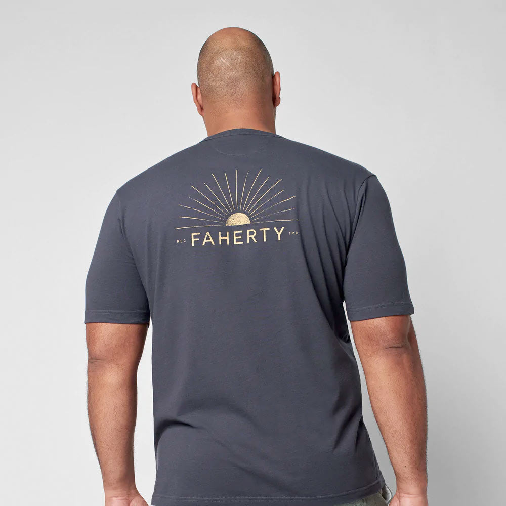 Camiseta Graphic Sun Rays Lavada Black