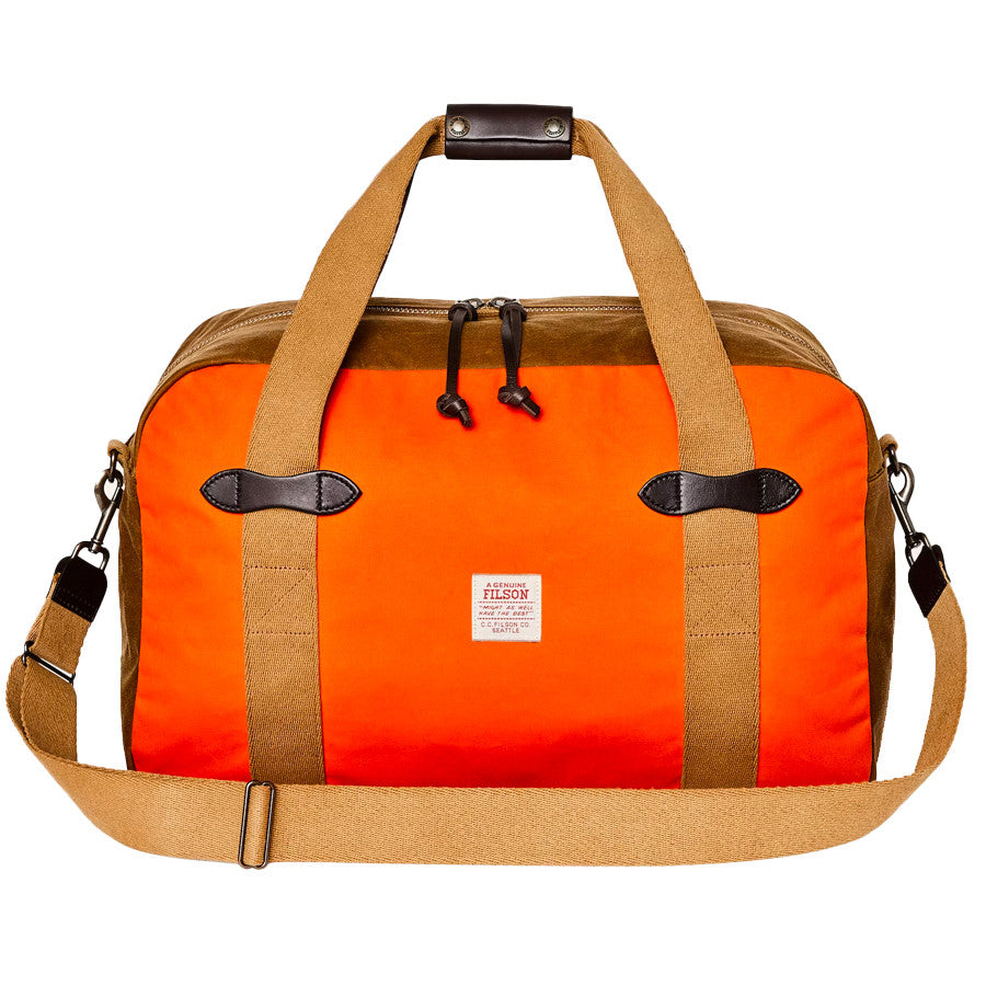 Filson Tin Cloth Medium  Duffle  Bolsa Dark Tan  - Flame