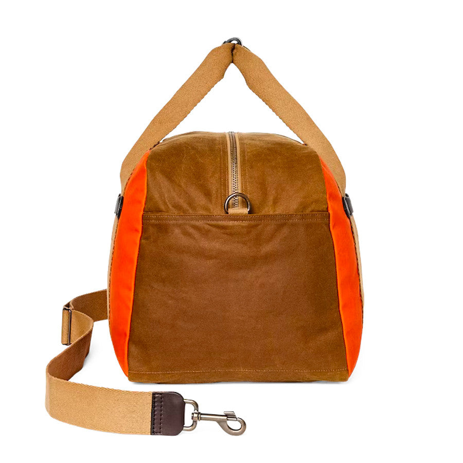 Tin Cloth Medium Duffle  Dark Tan  Flame Bolsa Filson Bag - con hebilla metálica