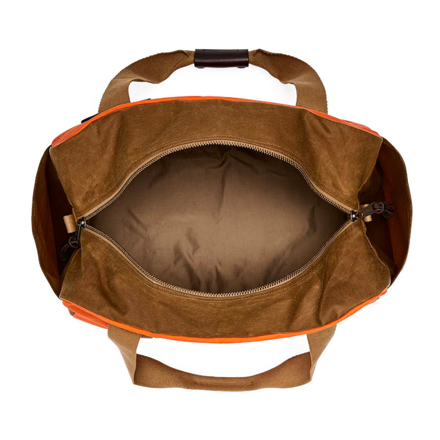 Filson Tin Cloth Medium  Duffle  Bolsa Dark Tan  - Flame