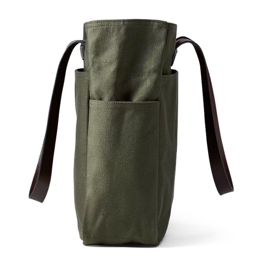 Tote  Otter Green  rugged twill Bolsa Filson Sin Cremallera en resistente