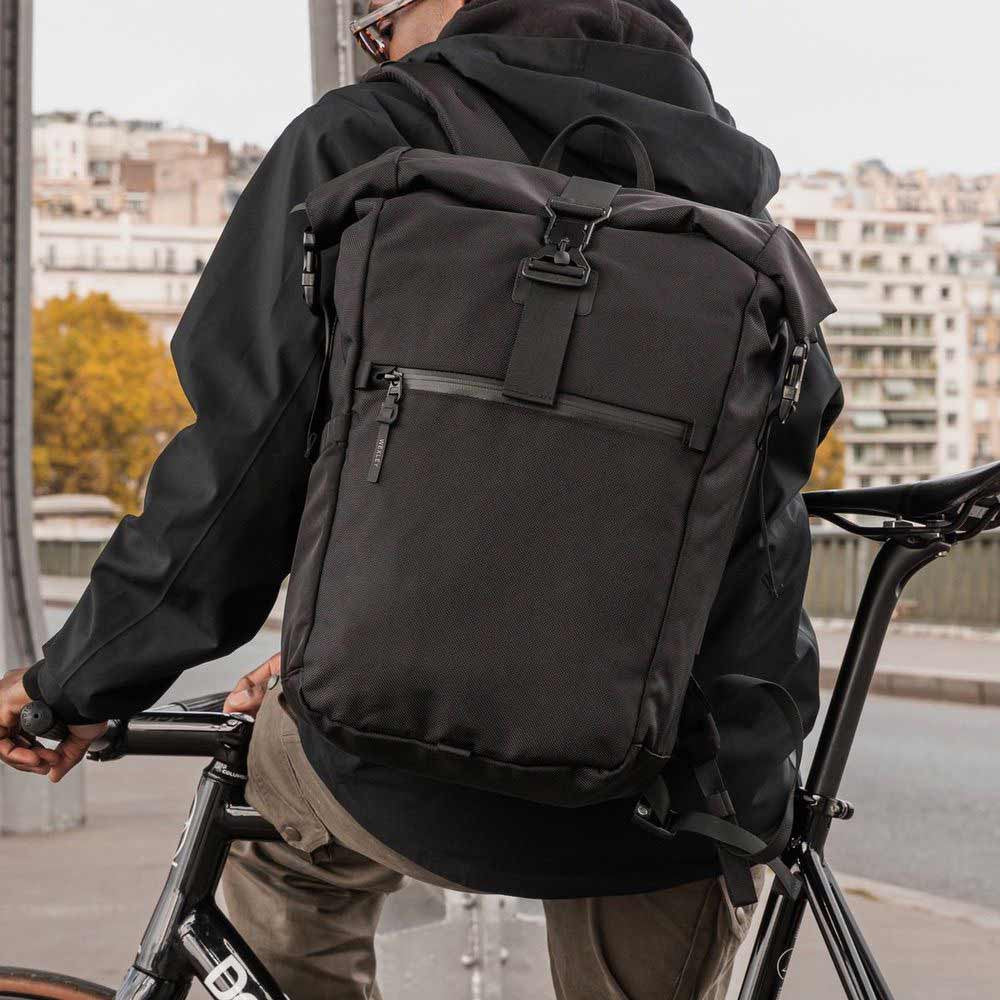 Rolltop Zaino Spark in cordura balistica Black