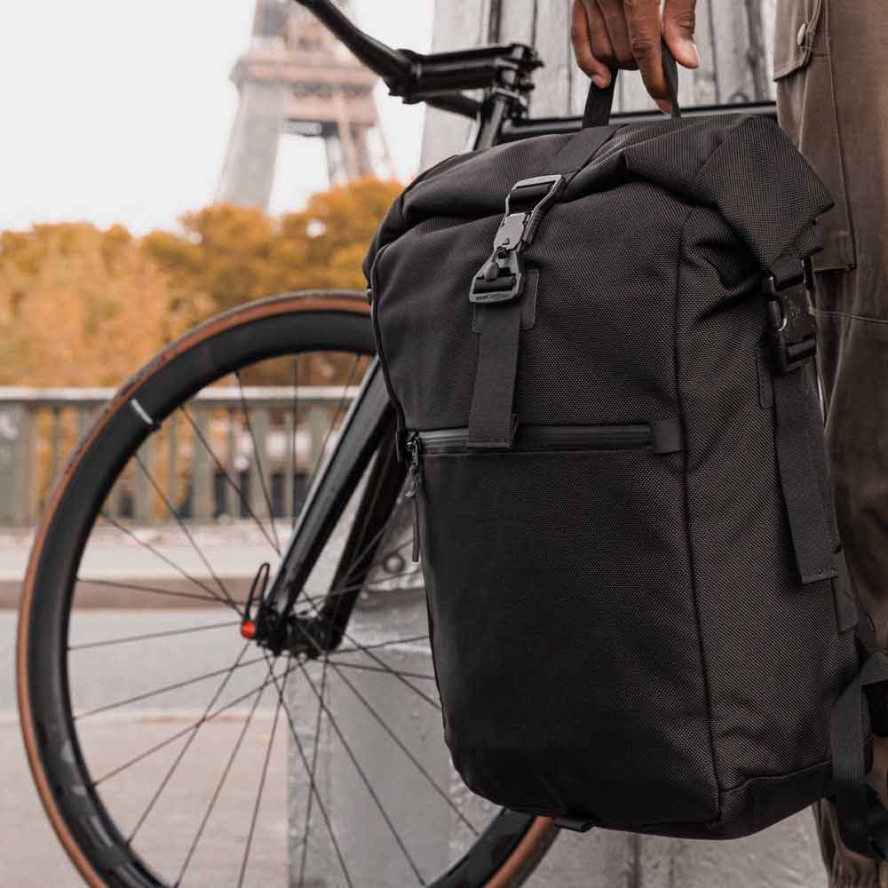 Spark Rolltop Zaino in cordura balistica Black