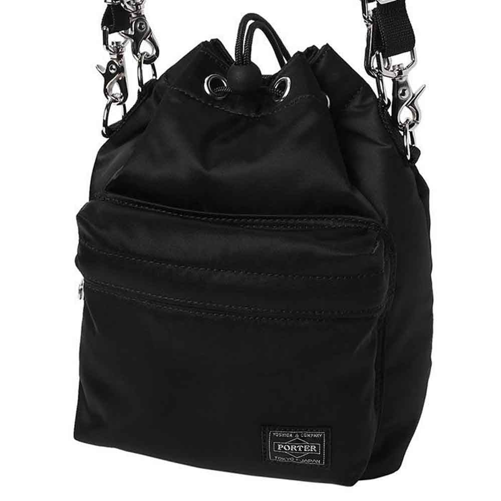 Porter Yoshida co Balloon Sac S Black vista frontale